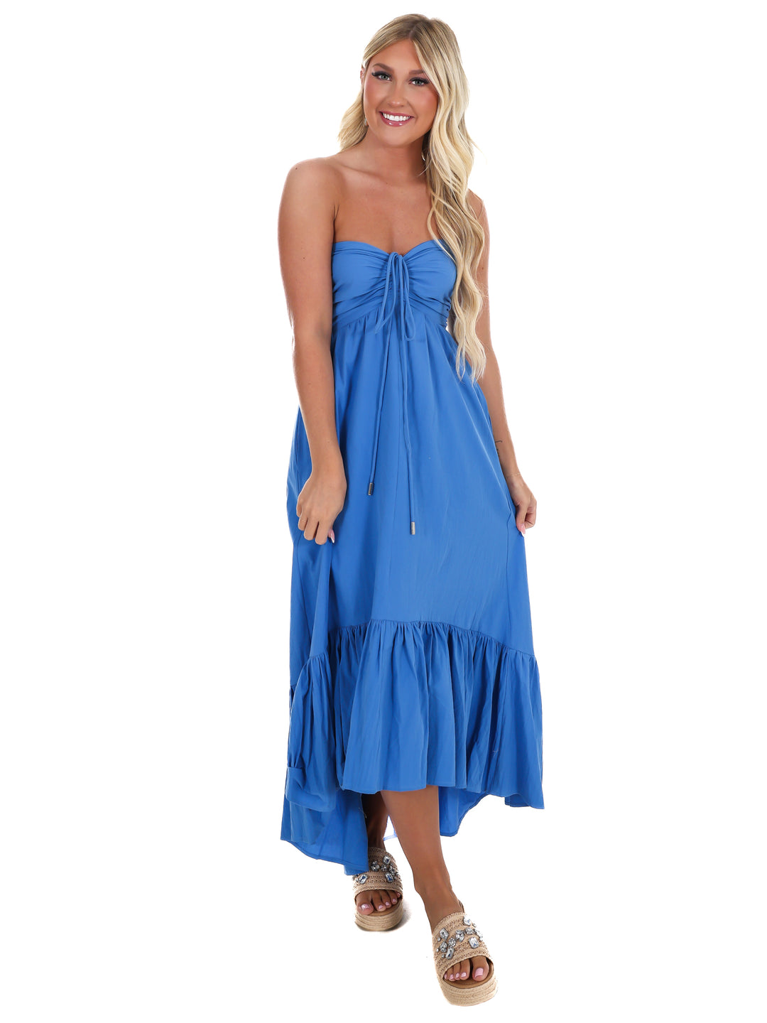 Catching Feelings Halter Midi Dress