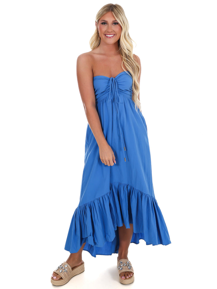Catching Feelings Halter Midi Dress