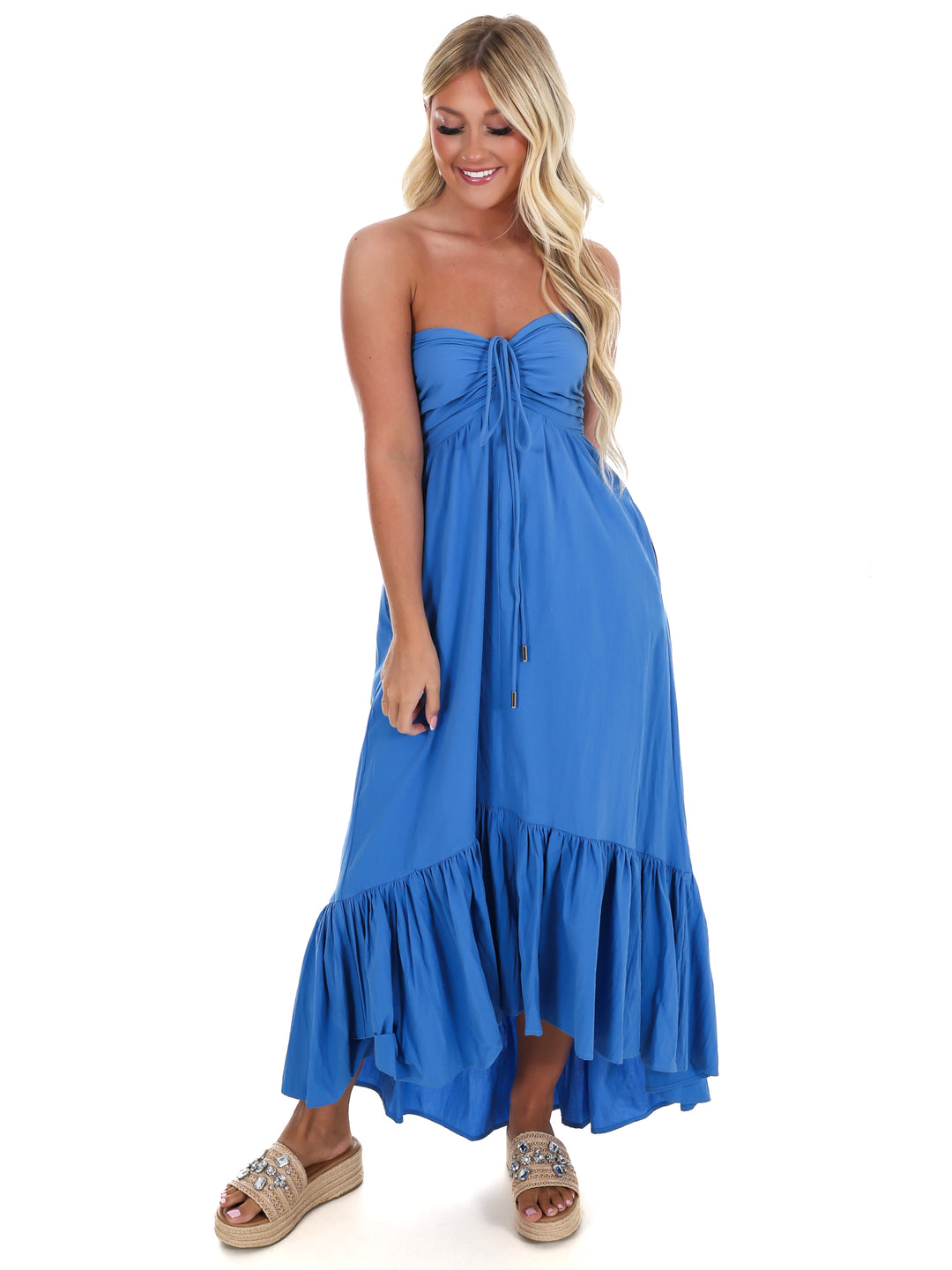 Catching Feelings Halter Midi Dress