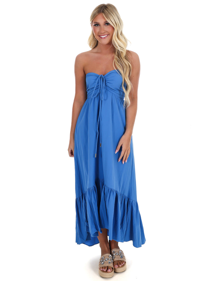 Catching Feelings Halter Midi Dress