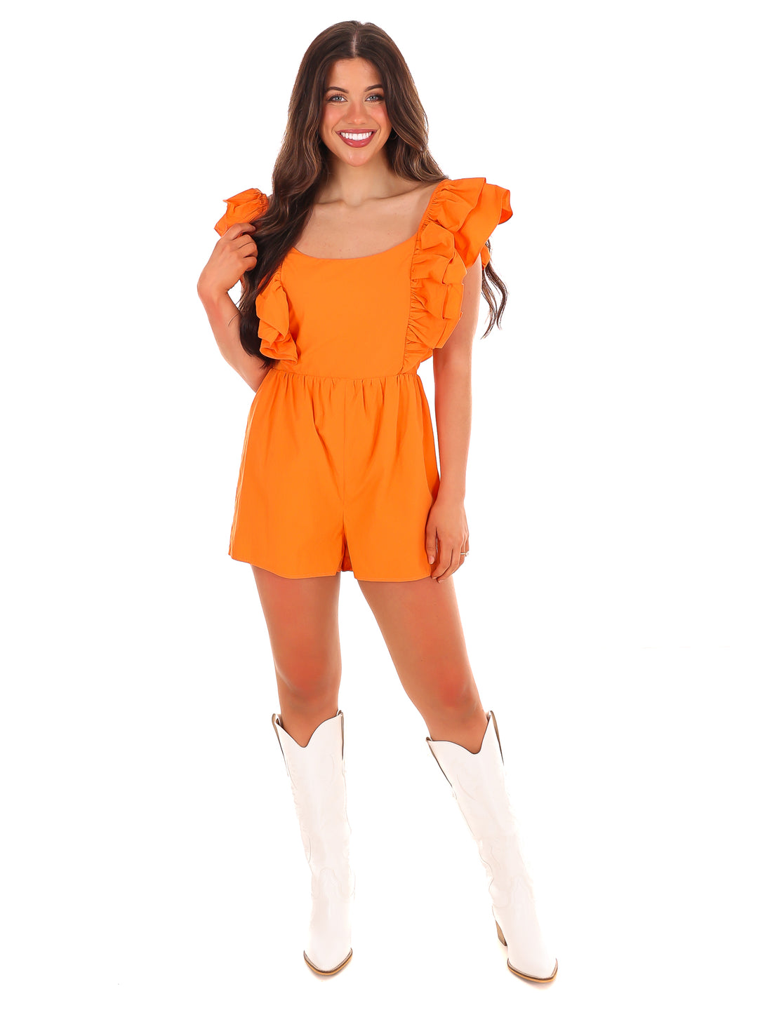 Football Season Ruffle Romper