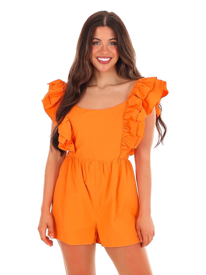 Football Season Ruffle Romper