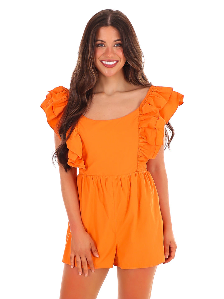 Football Season Ruffle Romper