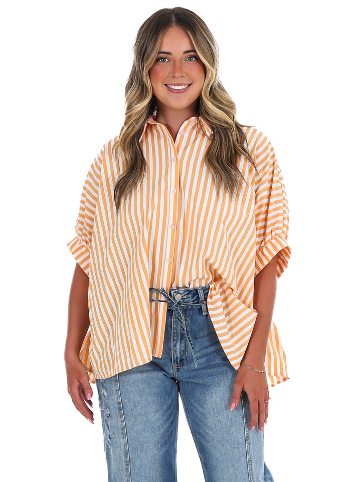 Quarterback Classic Striped Top