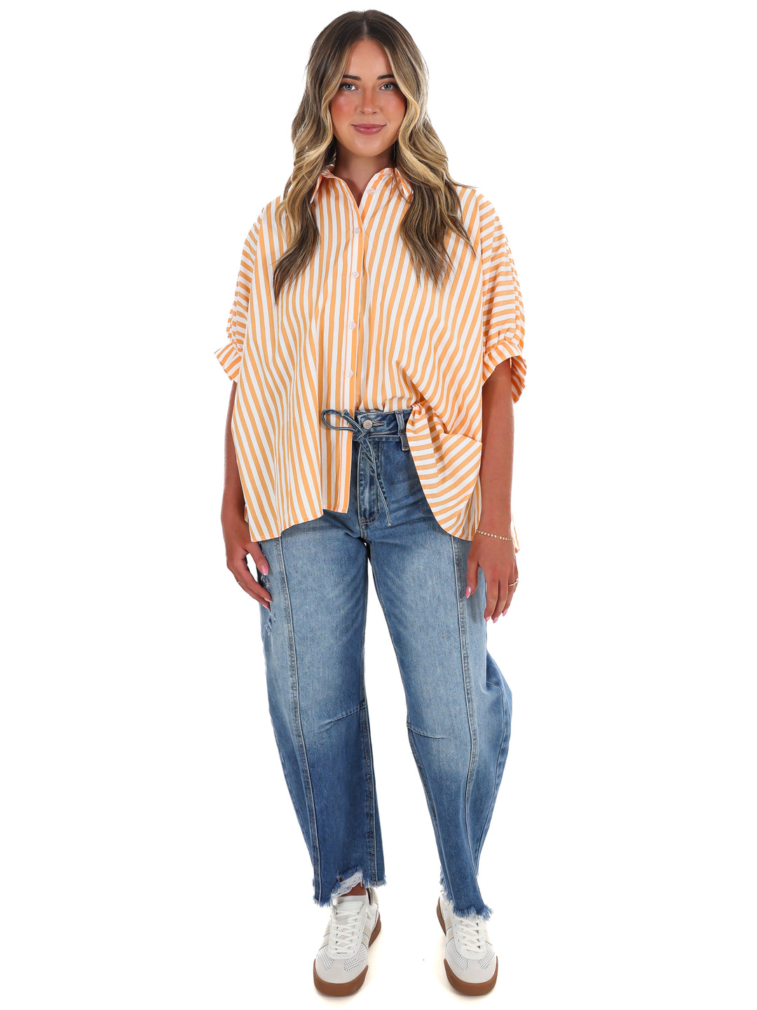 Quarterback Classic Striped Top