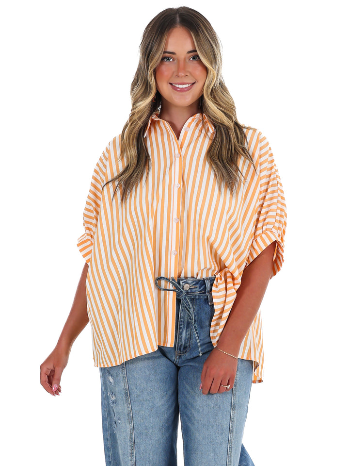 Quarterback Classic Striped Top
