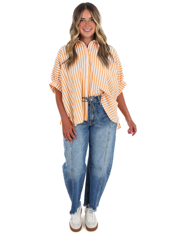 Quarterback Classic Striped Top