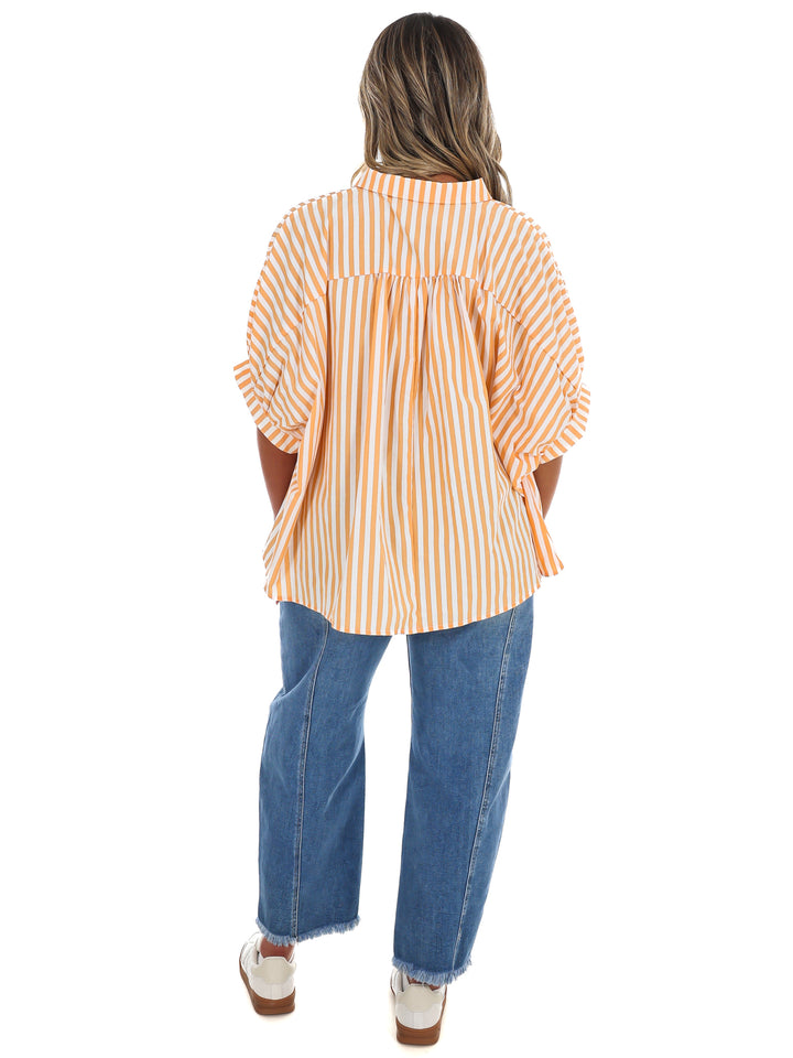 Quarterback Classic Striped Top