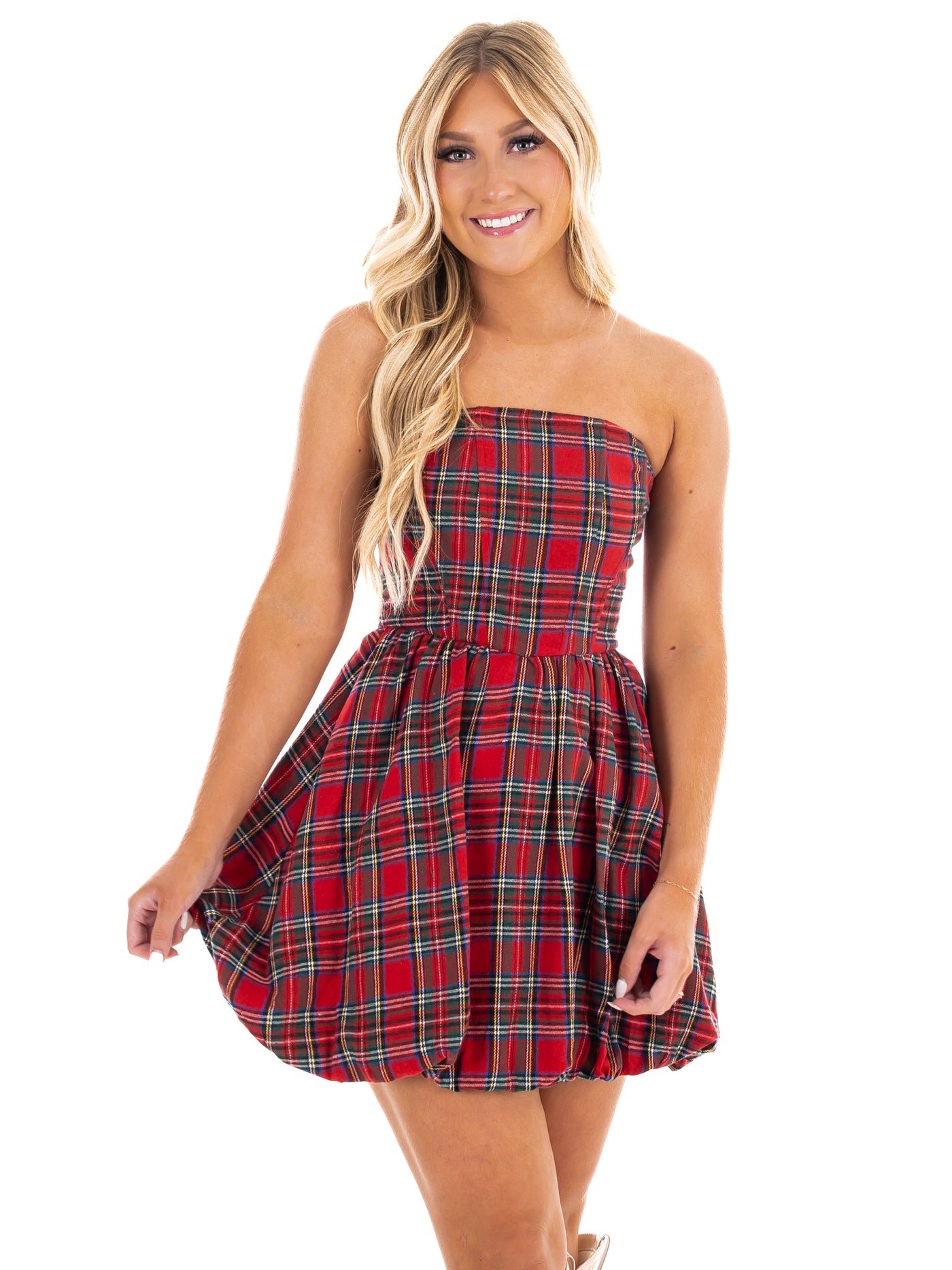 Bright Places Plaid Mini Dress