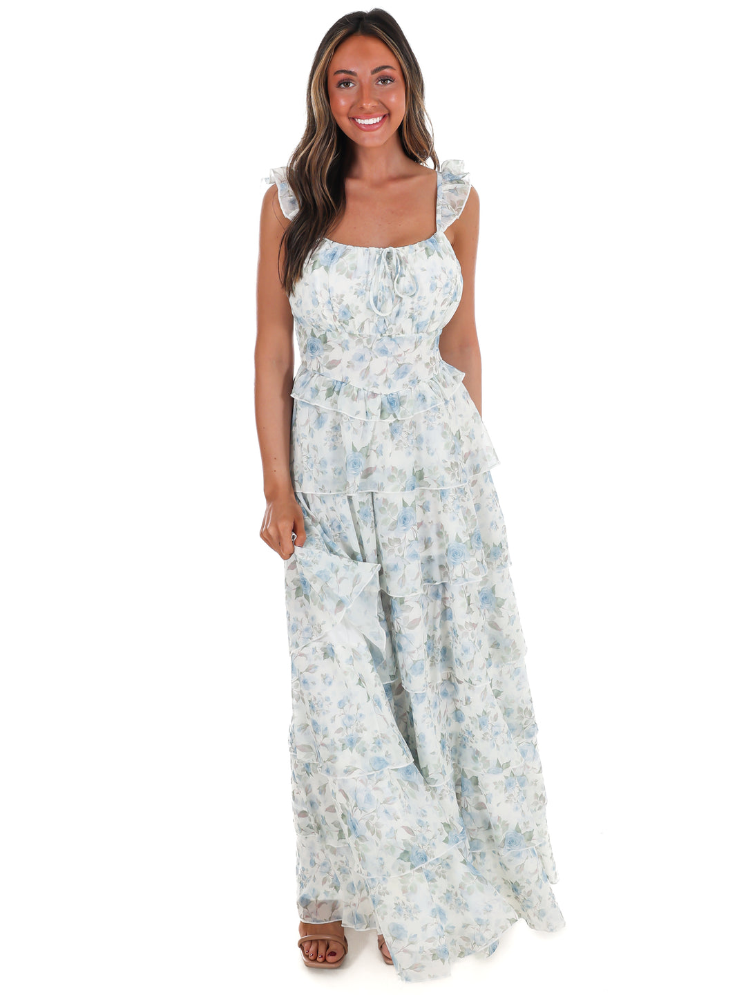 Quiet Detail Floral Maxi Dress