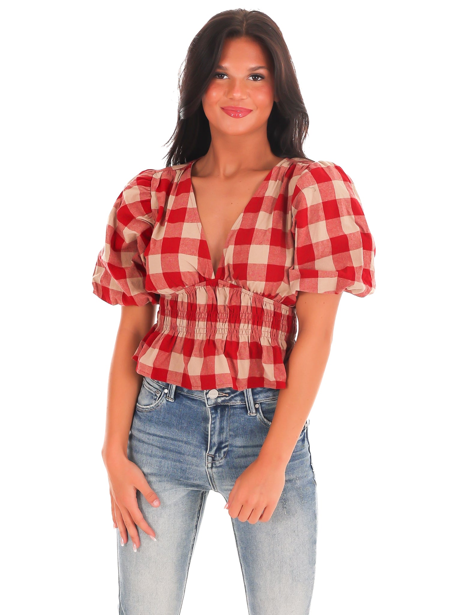 Harvest Hues V-Neck Top – Josie's Boutique