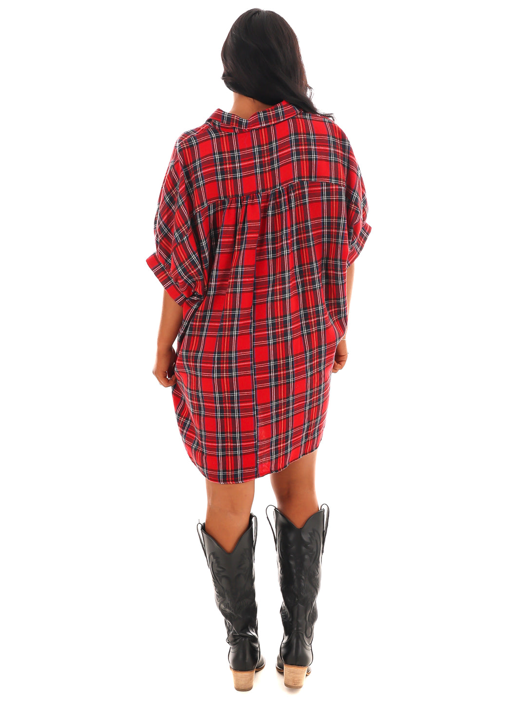 Need it All Plaid Shirt Dress