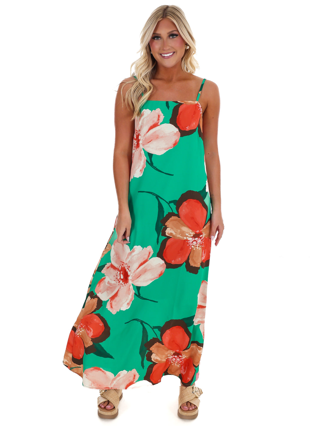Emerald Bloom Maxi Dress Josie's Boutique Emerald Bloom Maxi Dress Josie's Boutique