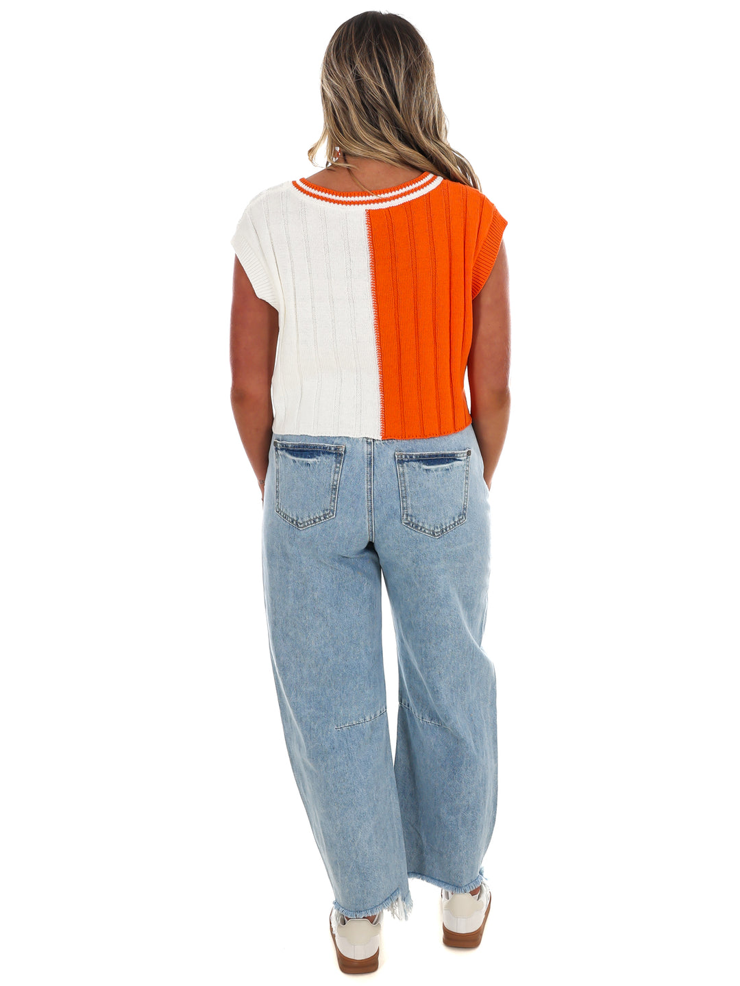 Sweet Victory Two Tone Sweater