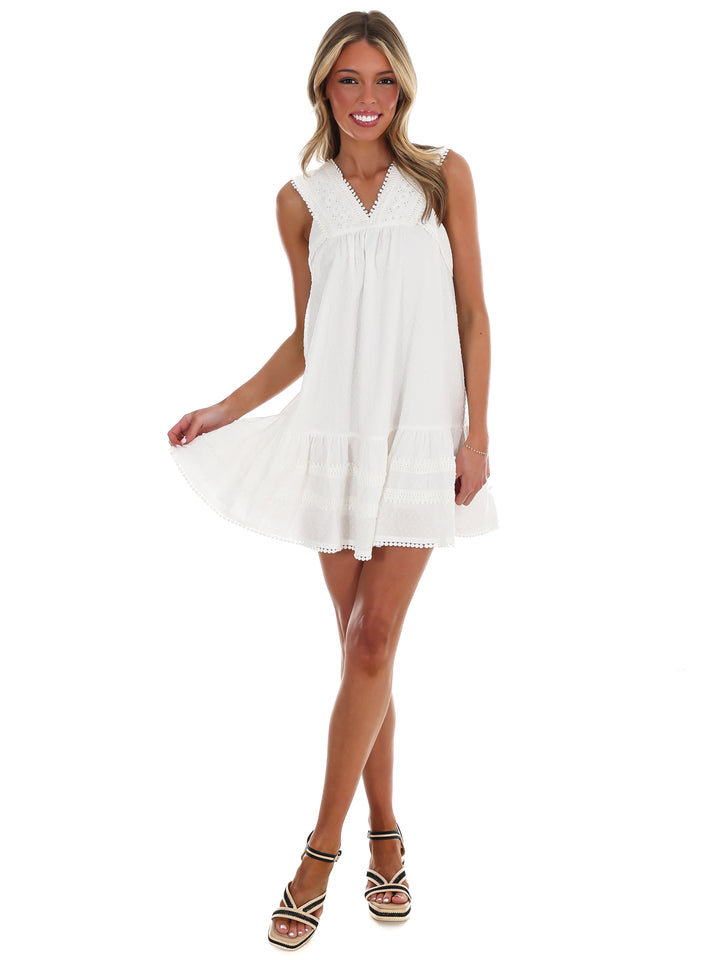 Love Someone Swiss Dot Mini Dress