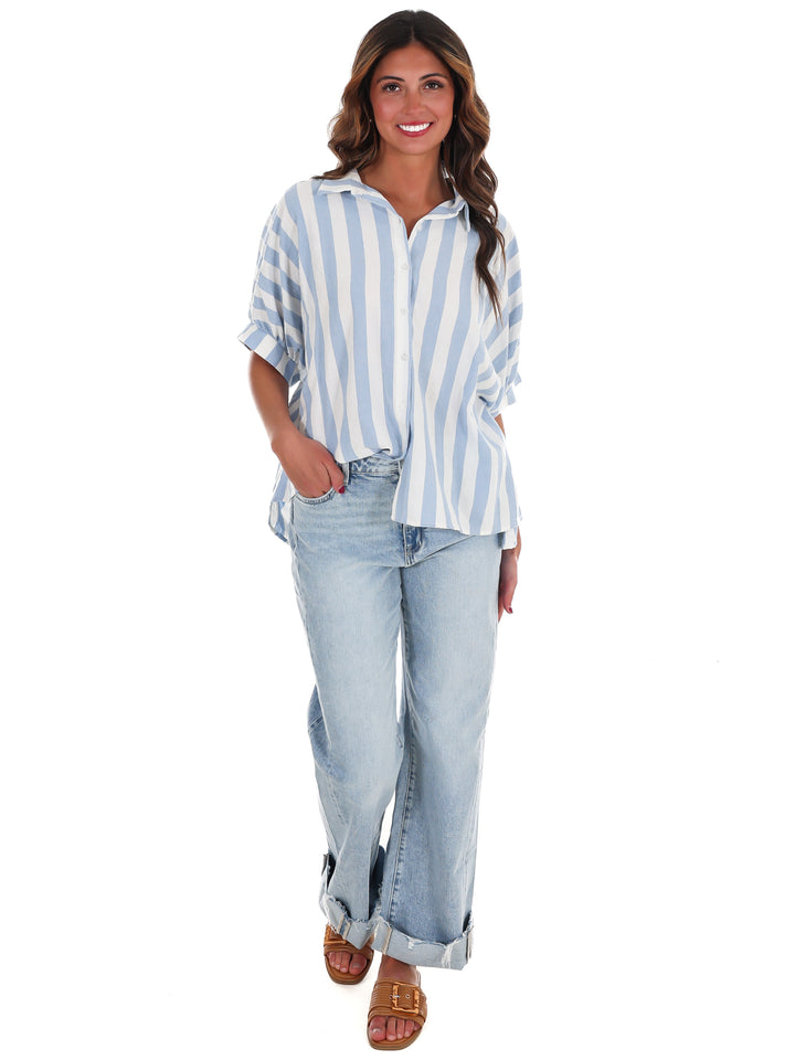 Weekend Drift Stripe Top