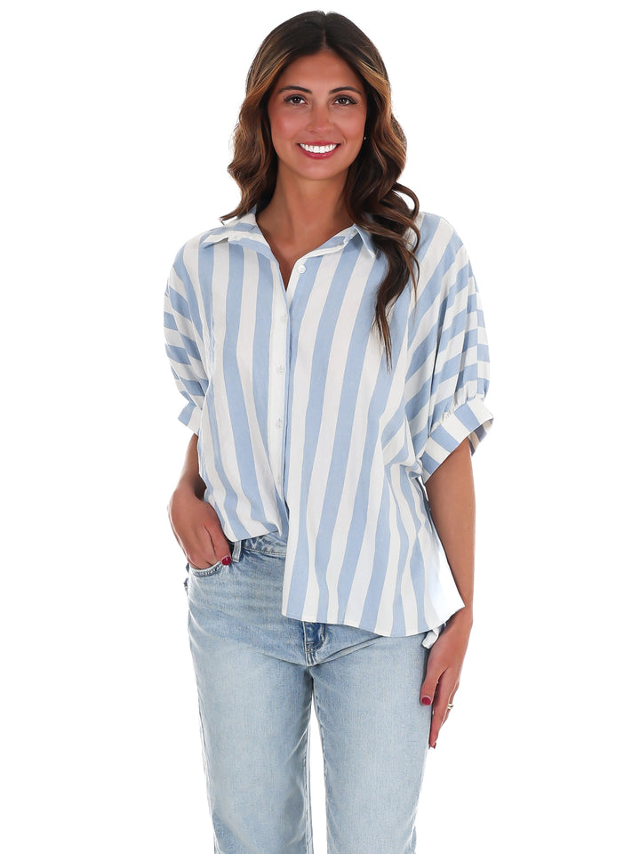 Weekend Drift Stripe Top