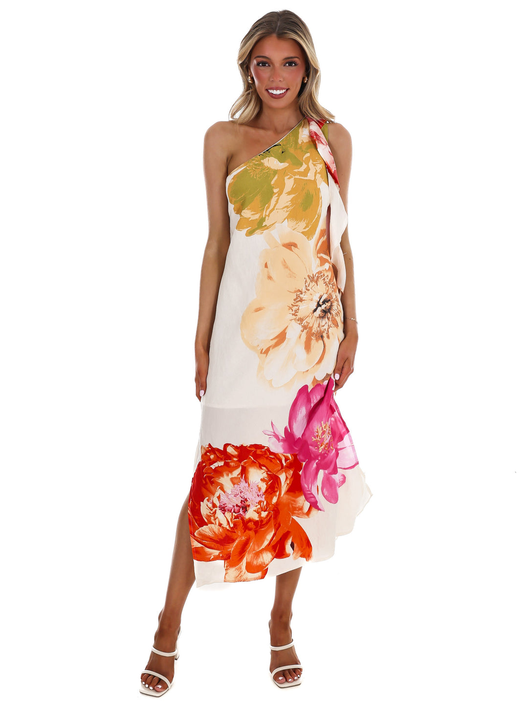 Romance in Bloom Floral Midi Dress