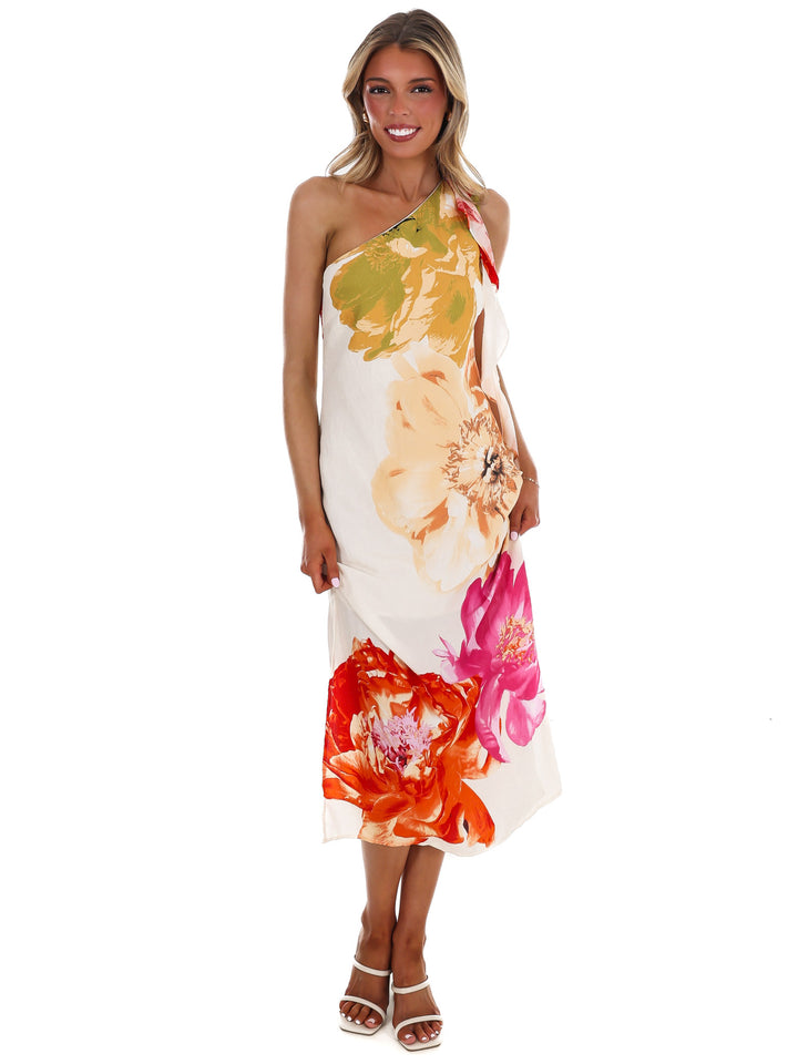 Romance in Bloom Floral Midi Dress