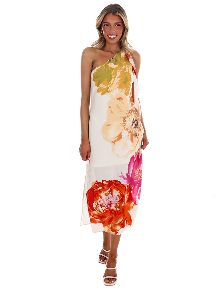 Romance in Bloom Floral Midi Dress