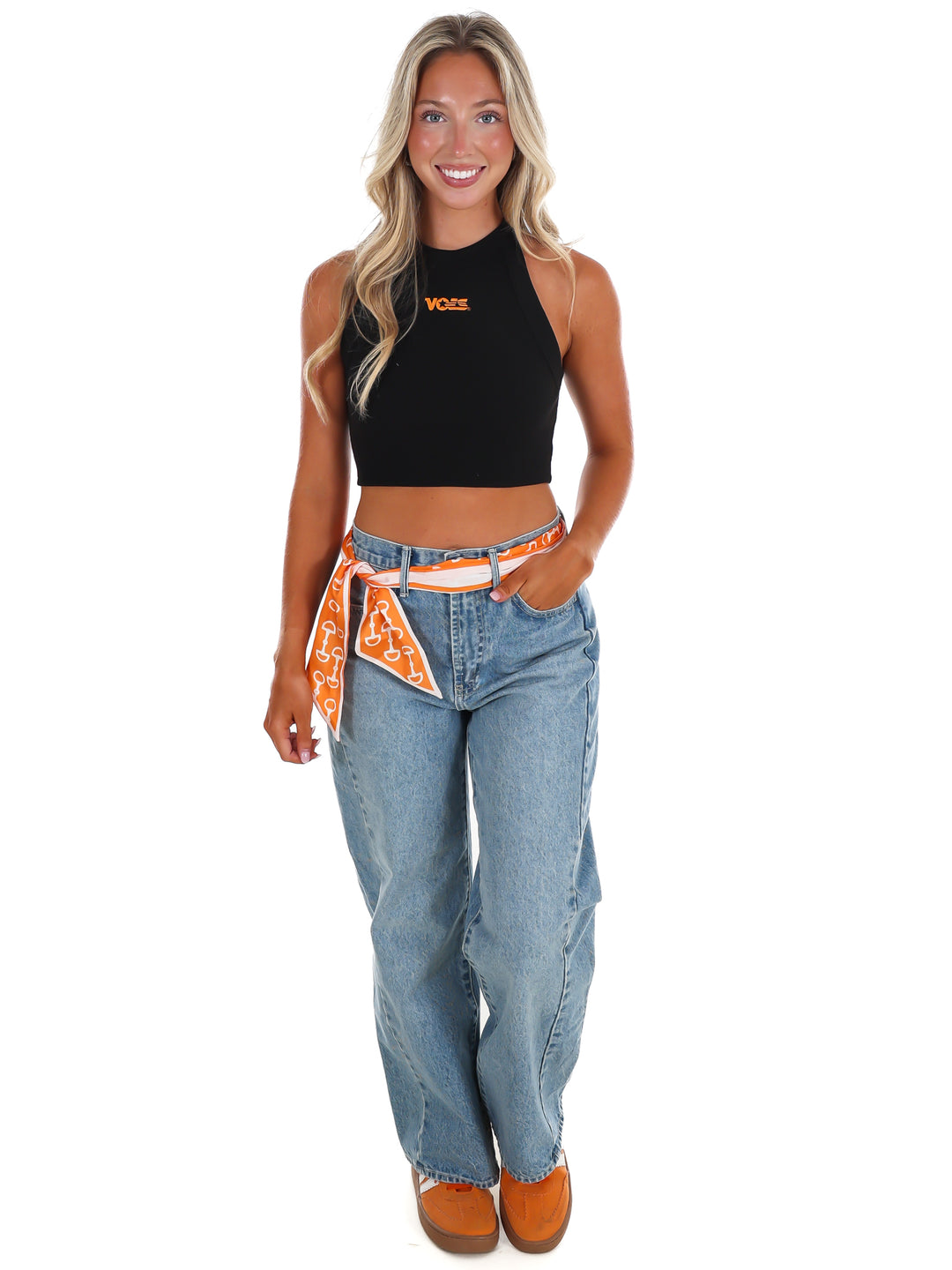 Retro Vols Ribbed Crop Tank