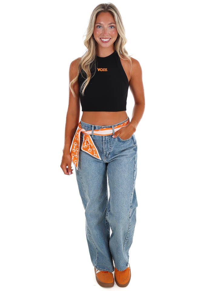 Retro Vols Ribbed Crop Tank