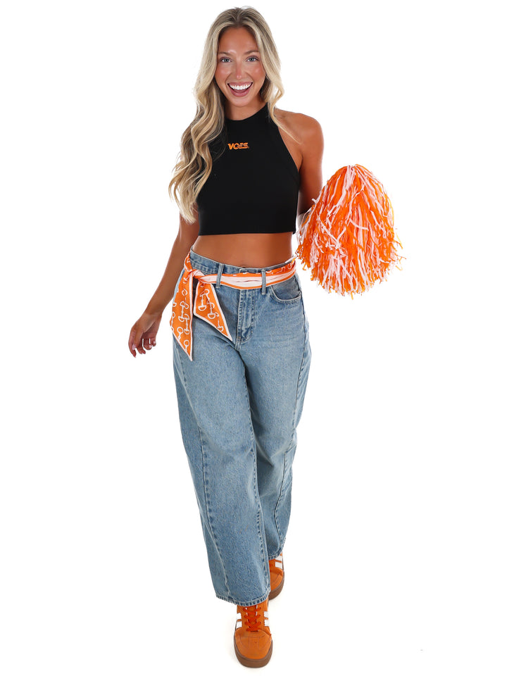 Retro Vols Ribbed Crop Tank