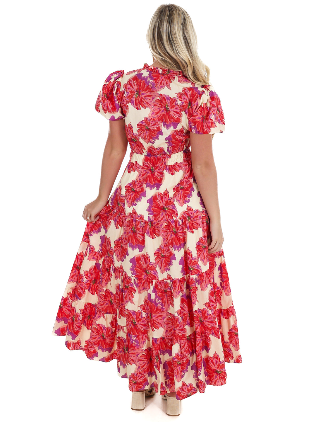 Spring Stroll Floral Midi Dress