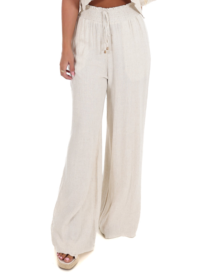 Little Luxuries Linen Wide Leg Pants
