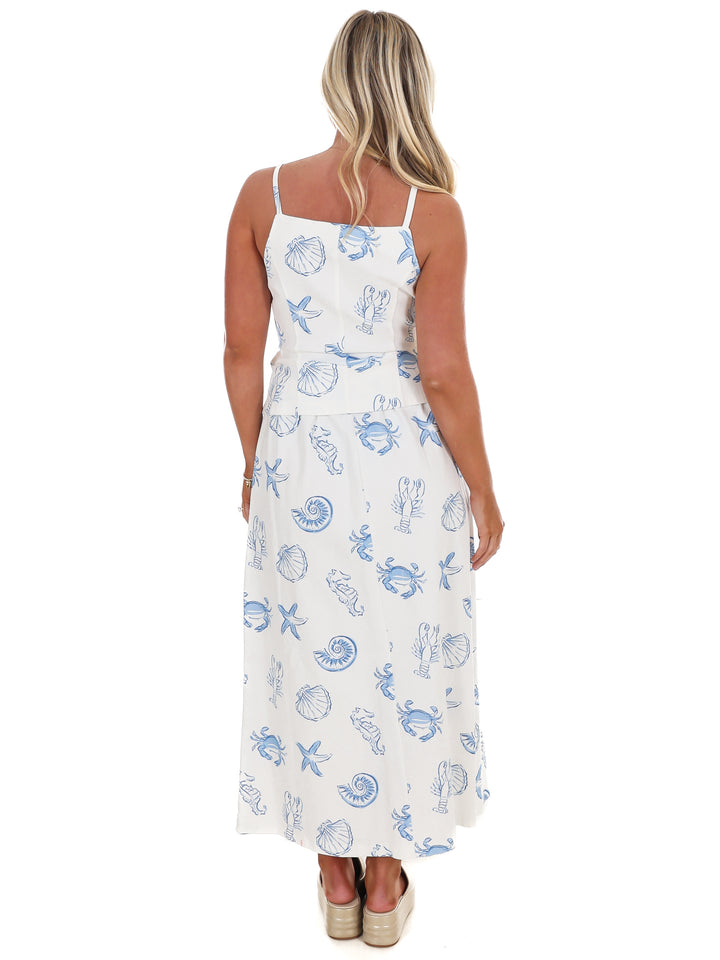 Beach Front Seashell Maxi Dress
