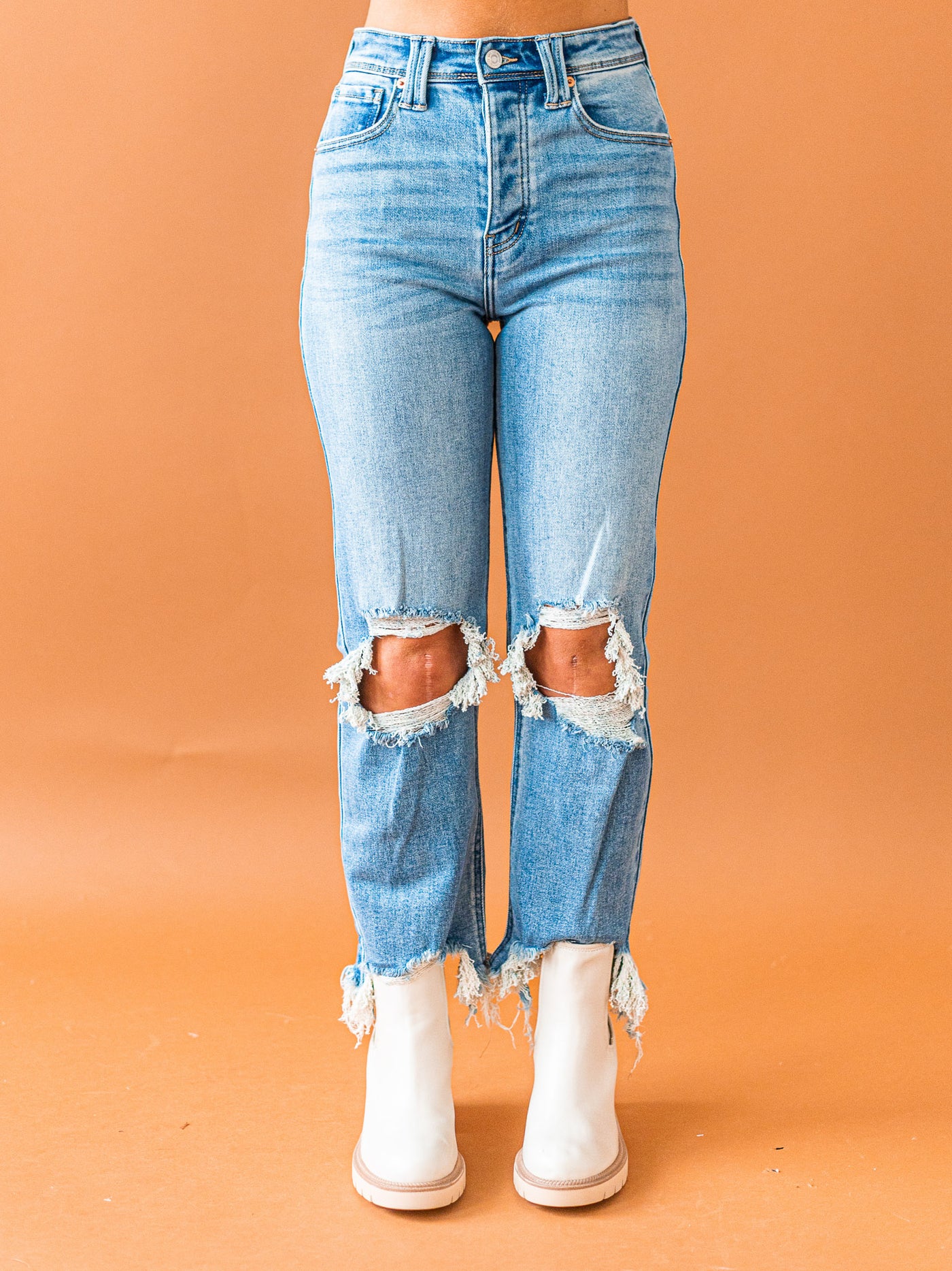 Lucky Stride Distressed Jeans