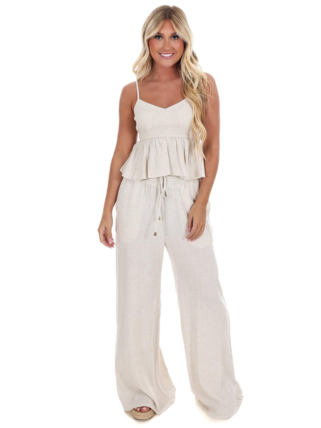 Chasing that Feeling Linen Top