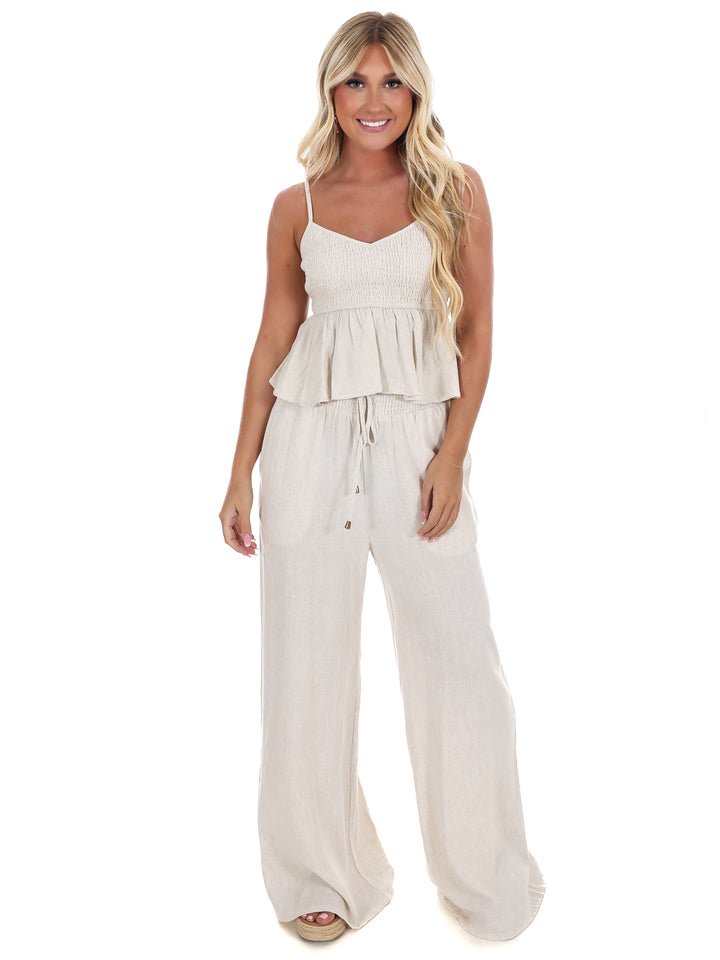 Chasing that Feeling Linen Top