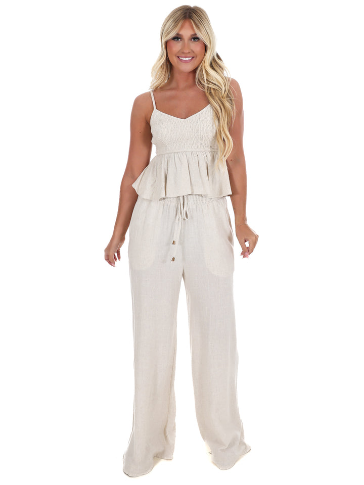 Chasing that Feeling Linen Top