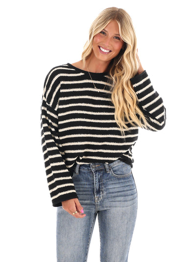 From My Heart Stripe Sweater