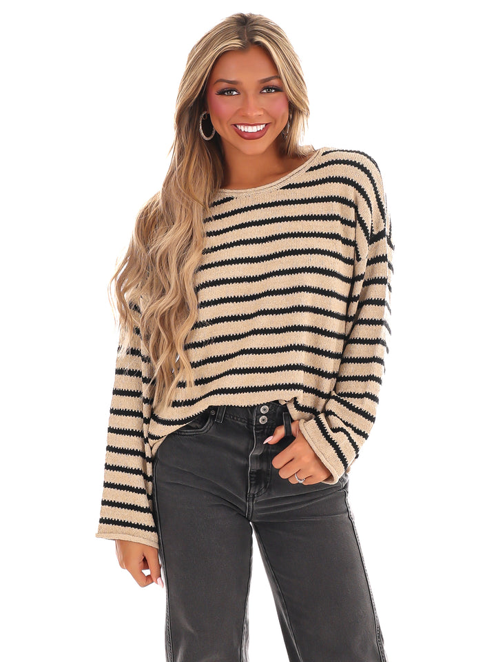 From My Heart Stripe Sweater