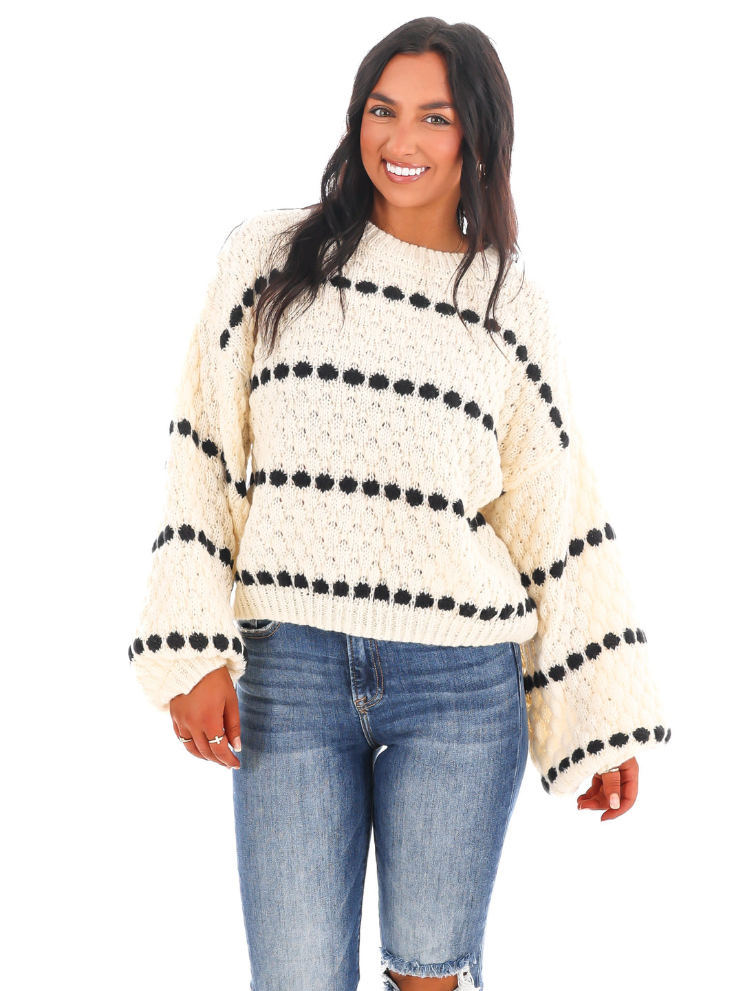 So Soft Oversized Stripe Sweater Doorbuster