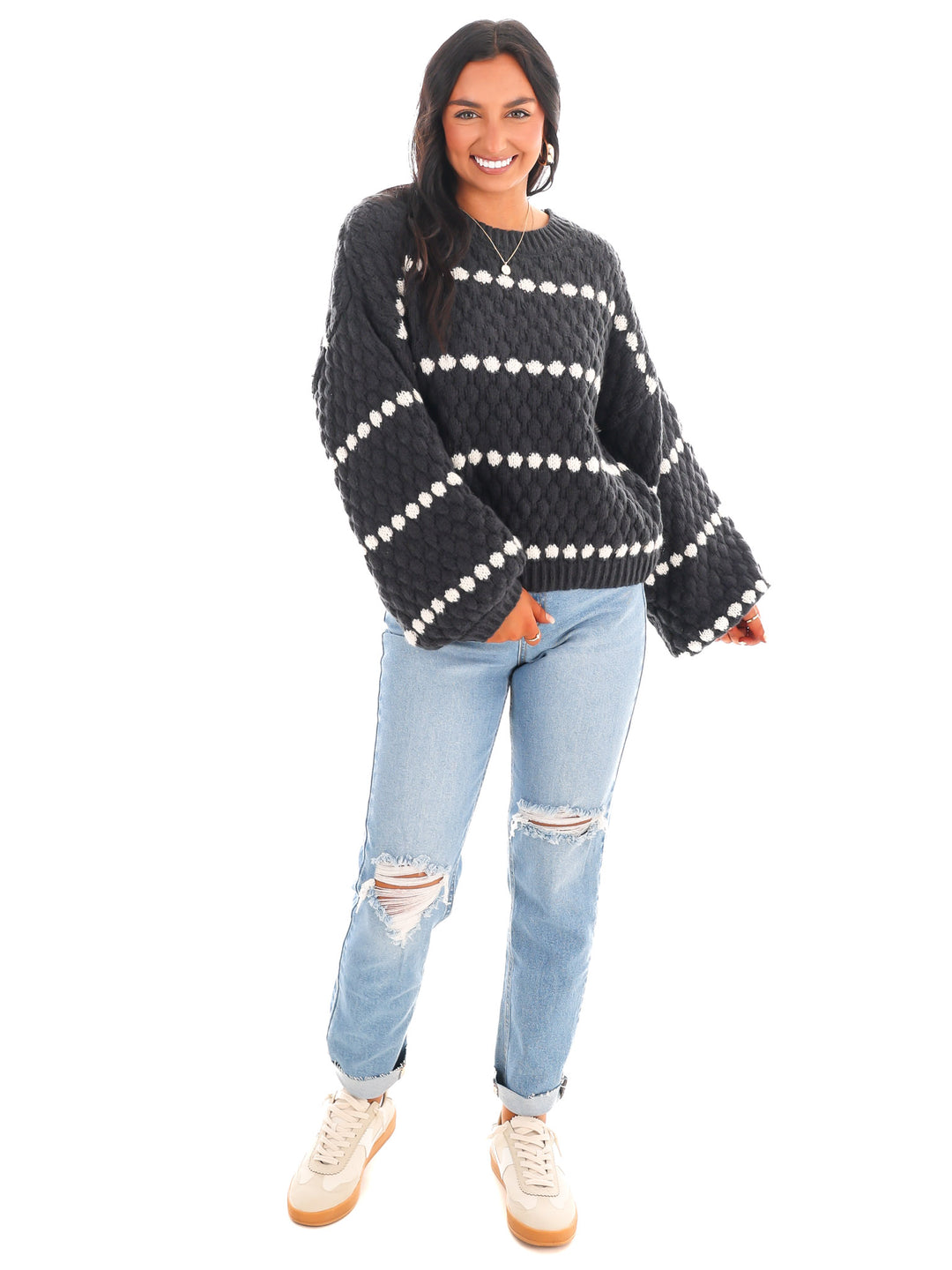 So Soft Oversized Stripe Sweater Doorbuster