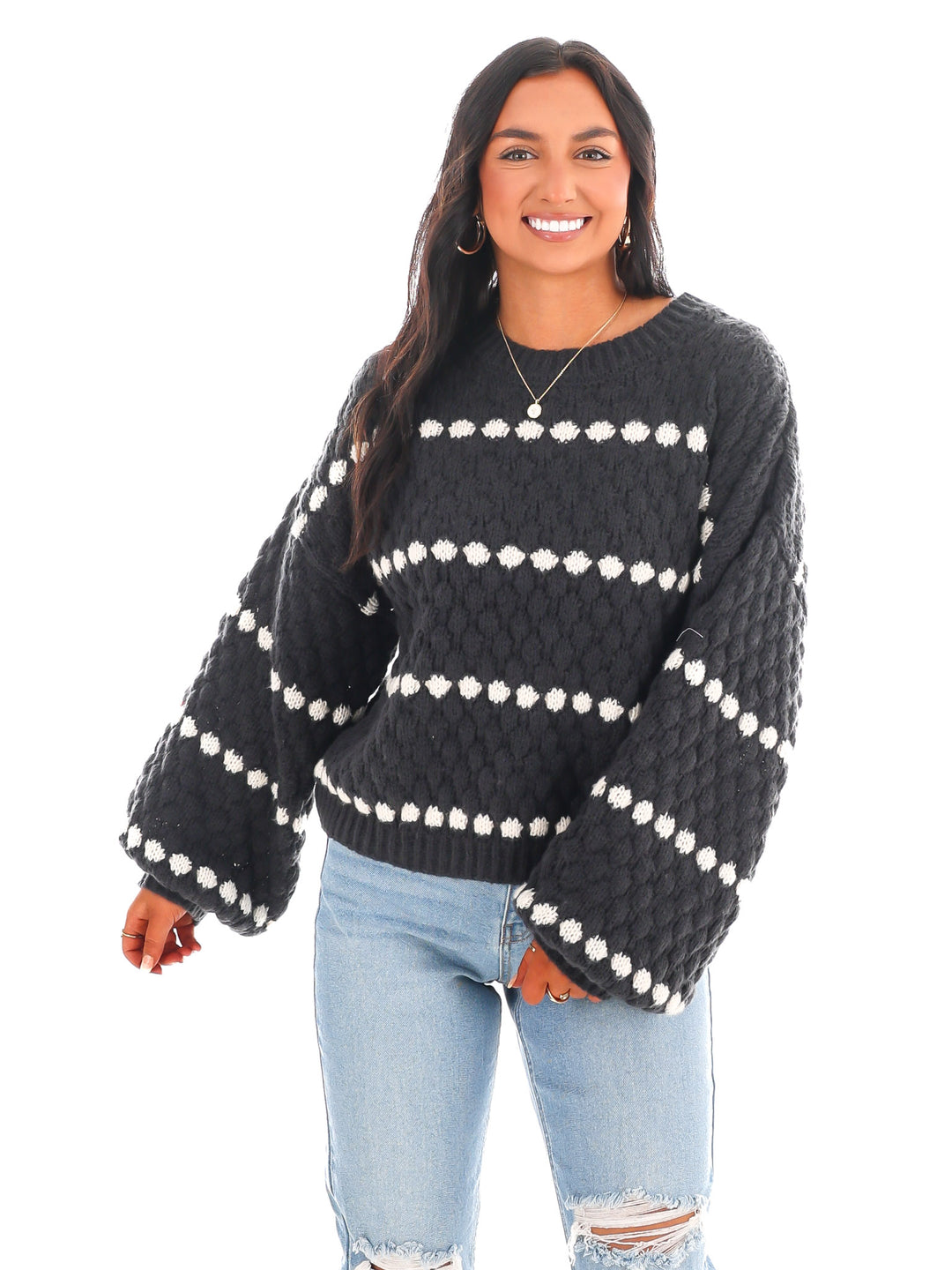 So Soft Oversized Stripe Sweater Doorbuster