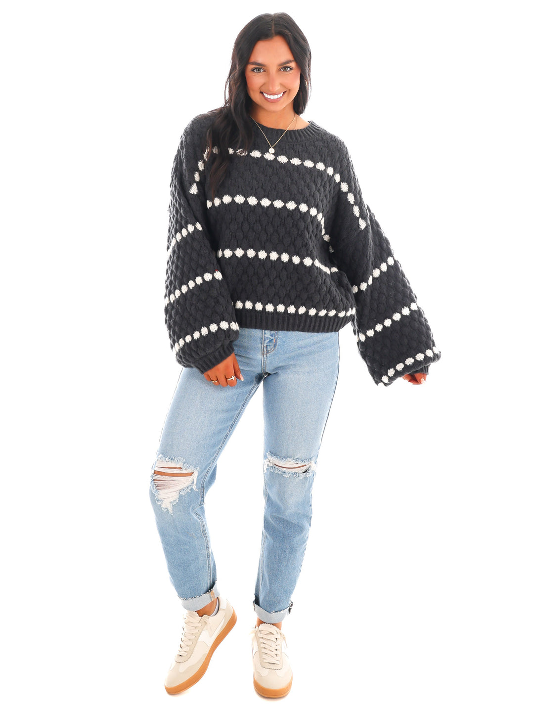 So Soft Oversized Stripe Sweater Doorbuster