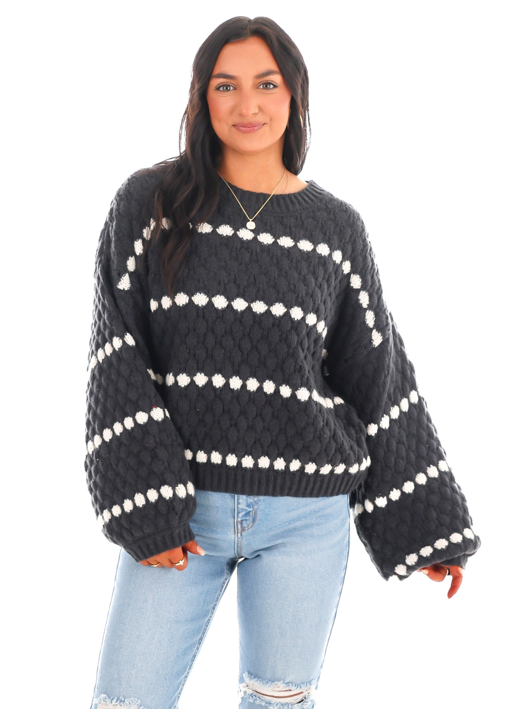 So Soft Oversized Stripe Sweater Doorbuster