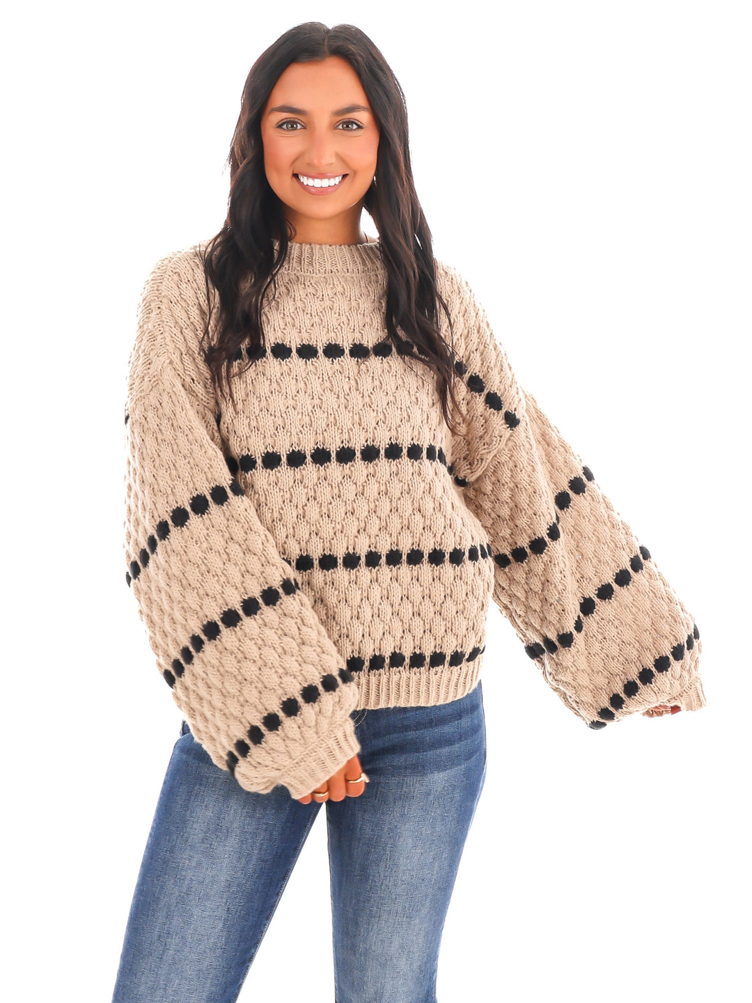 So Soft Oversized Stripe Sweater Doorbuster