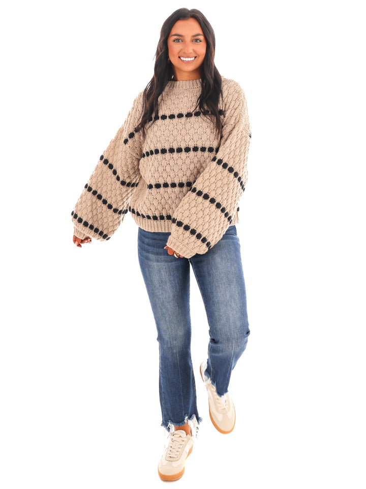 So Soft Oversized Stripe Sweater Doorbuster