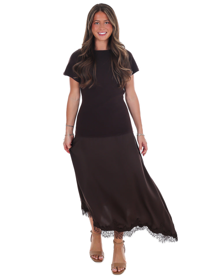Pretty Details Asymmetrical Midi Dress