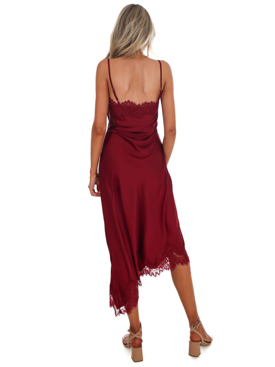 Satin Romance Midi Dress