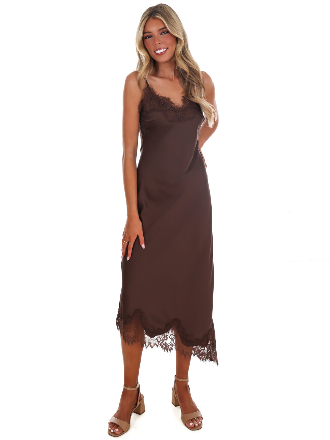 Satin Romance Midi Dress