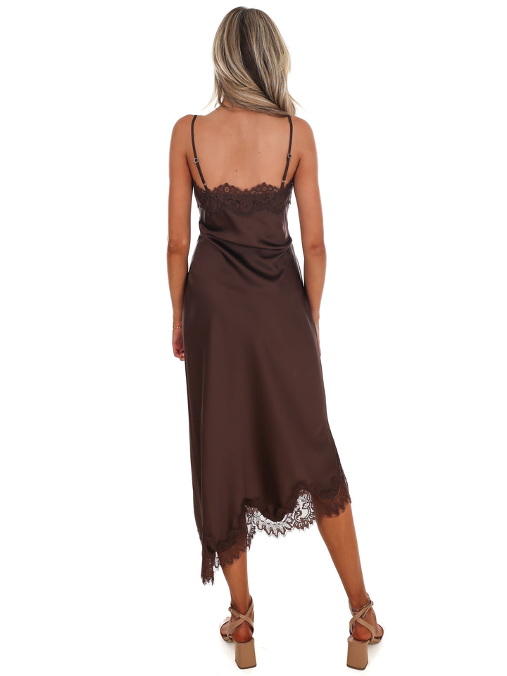 Satin Romance Midi Dress