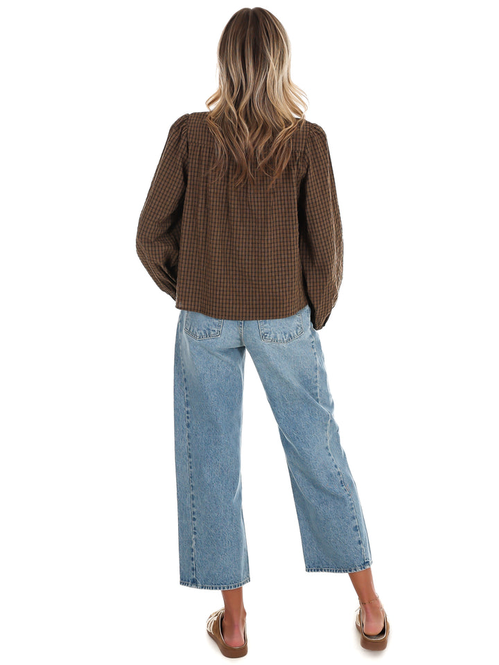 Gather Together Plaid Top