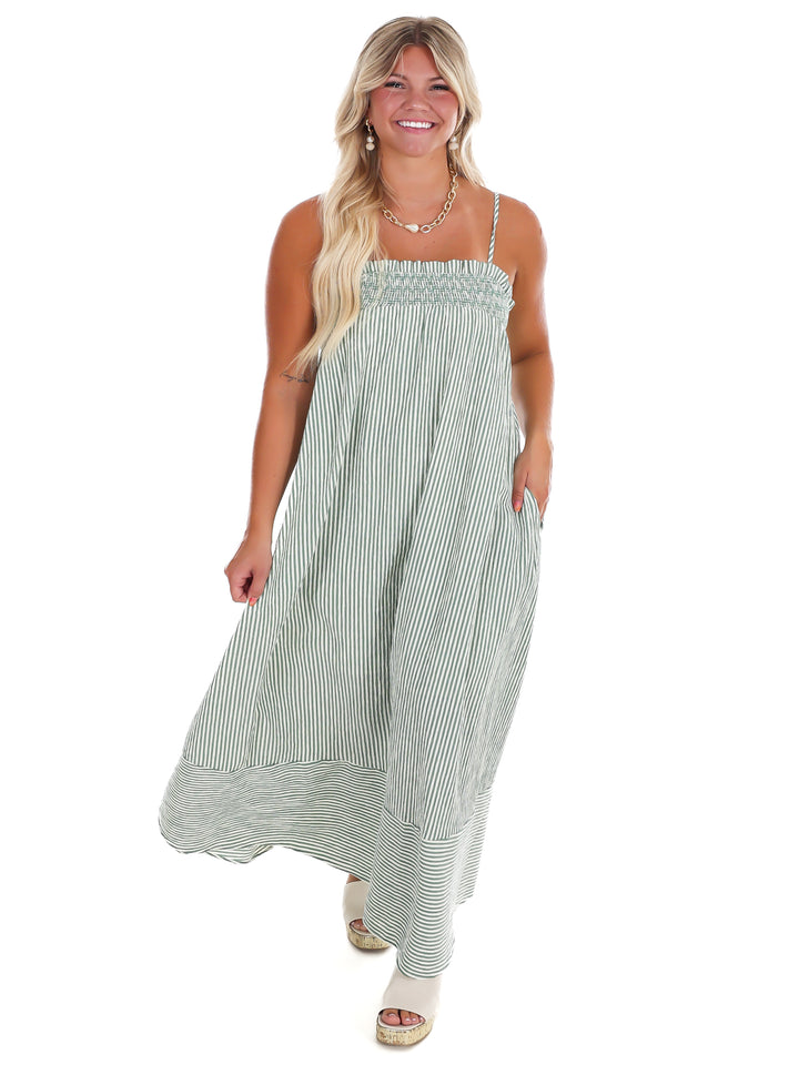 Vineyard View Stripe Maxi Dress