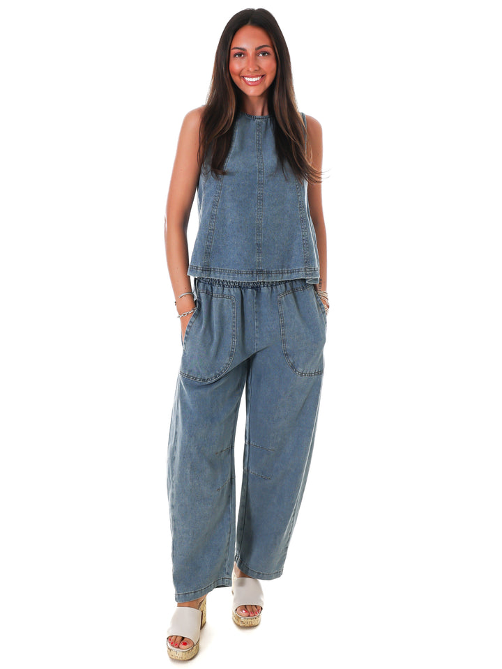 Open Road Denim Two Piece Set